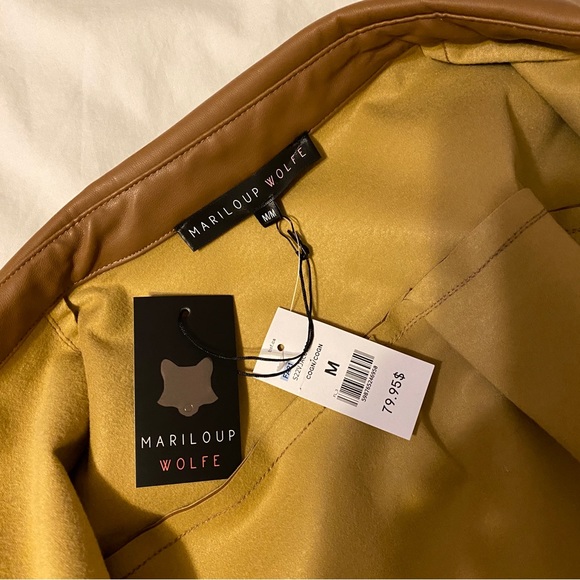 SAN FRANCISCO leather button jacket/dress - Picture 8 of 9